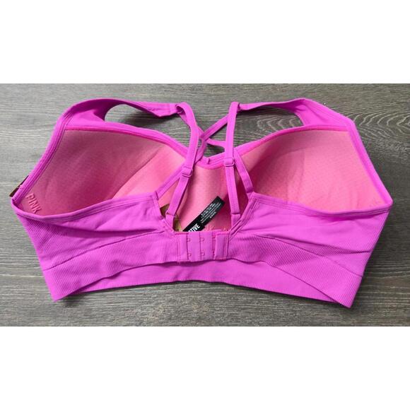 Victoria's Secret Pink Active Seamless Air Lightly LinSports Bra Women Size XL - Picture 2 of 2